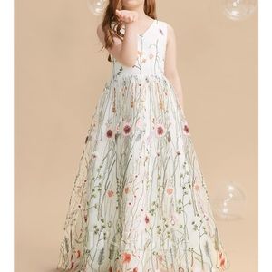 JJ HOUSE flower girl  photoshoot birthday flower dress 9 8 10
